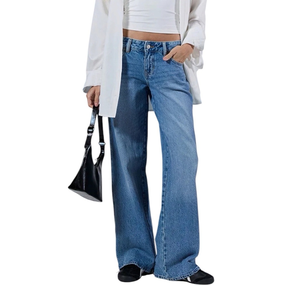 Pacsun Casey Low Rise Baggy Blue Denim Jeans Women's Size 25